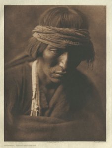 Portfolio I, lastra 35: Uomo medicina Hastobíga-Navaho da Edward S. Curtis