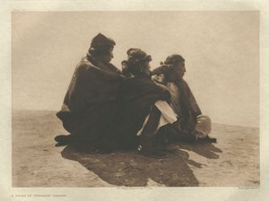 Portfolio I, lastra 36: Un punto di interesse-Navaho da Edward S. Curtis