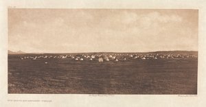 Portfolio VI, Tavola 192: Accampamento della danza del sole--Piegan
