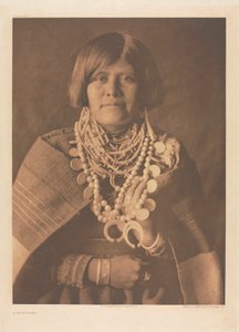 Portfolio XVII, lastra 613: Una ragazza Zuñi da Edward S. Curtis