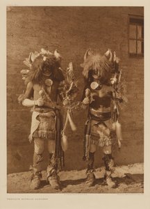 Danzatori di bufali di Tesuque da Edward S. Curtis