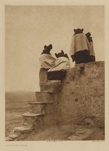 Osservando i danzatori da Edward S. Curtis