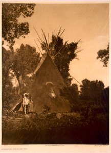 Tipi medico Apsaroke da Edward Sheriff (after) Curtis