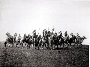 Partito di guerra Brule da Edward Sheriff Curtis