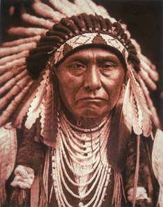 Capo Giuseppe (1840-1904) c.1903 (foto in b/n) da Edward Sheriff Curtis
