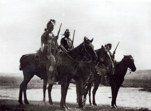 Gli Scout Corvi di Custer, Tribù di Nativi Americani da Edward Sheriff Curtis