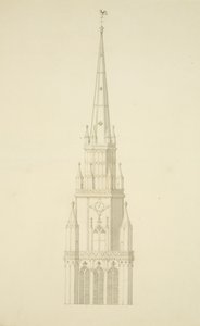 Torre progettata di St Mary Redcliffe da Edward Shiercliffe