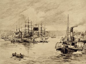 Il Tyne: A Shields (c.1880) da Edward Slocombe