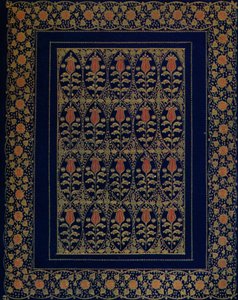 Rilegatura in marocchino blu con intarsi e dorature da Edward Sullivan