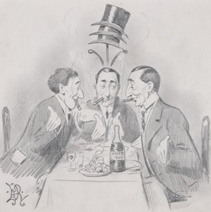 Un pranzo celebre a tre (I tre Isaacs) 1900