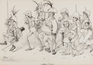 Dan Leons Light Horse, inclusi caricature di Henry Irving, Beerbohm Tree, R.B., W.S. Penley, Forbes Robertson, e E.P., per Punch, novembre 1902