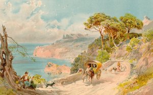 Strada costiera vicino a Soller, Maiorca da Edward Theodore Compton