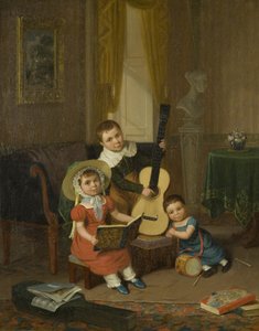 Il giovane trio da Edward Villiers Rippingille