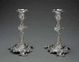 Coppia di candelabri, c.1755-56