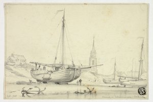 Chiesa a Scheveningen da Edward William Cooke