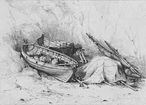 Sulla spiaggia a Cromer, c1828 da Edward William Cooke