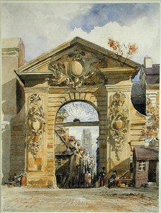 Porte Guillaume Leon, Rouen da Edward William Cooke