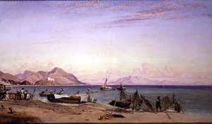 Salerno, reti ad asciugare da Edward William Cooke