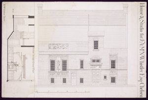 Progetto per Casa e Studio per J.A.M. Whistler Esq, Chelsea, c.1877-78 da Edward William Godwin