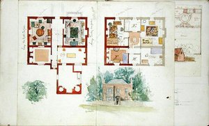 Progetto proposto per una casa da Edward William Godwin
