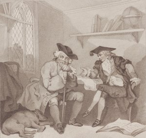 Scena di un college, o un tentativo infruttuoso sulla borsa da Edward Williams
