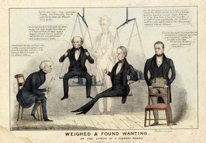 Pesato e trovato mancante, pubblicato da H R Robinson, New York, 1844 da Edward Williams Clay