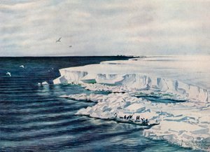 La Grande Barriera di Ghiaccio, Guardando a Est da Capo Crozier, 4 gennaio 1911, 1913 da Charles Edward Wilson