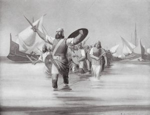 I Sidoni sbarcano al sito di Cartagine da Edwin A. Morrow