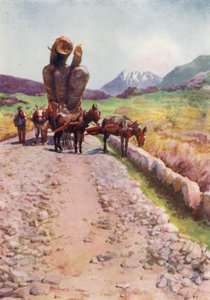 Corsica: muli che trasportano legname da Edwin Arthur Norbury