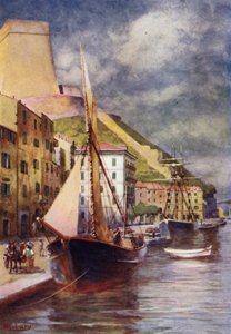 Corsica: Il porto, Bonifacio da Edwin Arthur Norbury