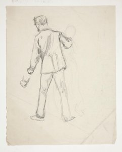 Una figura maschile e una femminile da Edwin Austin Abbey