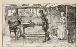 Un visitatore indesiderato da Edwin Austin Abbey