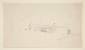 Studio architettonico (recto); Schizzi ornamentali (verso) da Edwin Austin Abbey