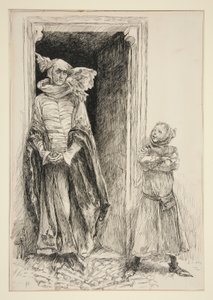 Armado e Moth, da Atto III, Scena i, Amore da Edwin Austin Abbey