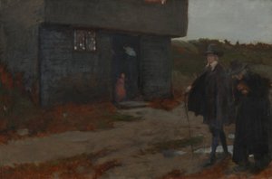 Alla porta del cottage (Scena del New England del XVII secolo)