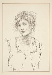Audrey, illustrazione per Atto V, Scena i, Come vi piace da Edwin Austin Abbey
