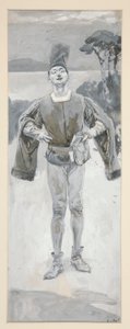 Autolycus, illustrazione per Ballate e Musica di Ballate che illustrano Shakespeare da Edwin Austin Abbey
