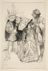 Baptista protesta, illustrazione per Atto I, Scena i, La bisbetica domata