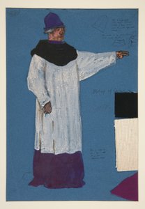 Vescovo di Carlisle, bozzetto di costume per Henry Irving