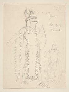 Bolingbroke (Scena del torneo), bozzetto di costume per Henry Irving
