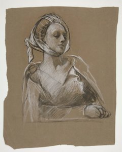 Busto di una donna: studio per da Edwin Austin Abbey