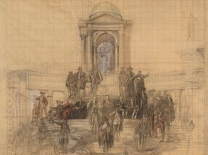 Cartone per da Edwin Austin Abbey