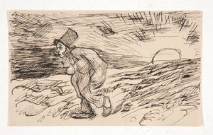 Cartone animato di figura che cammina all