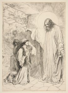 Cristo e Maria Maddalena da Edwin Austin Abbey