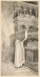 Claudio (legge da un rotolo): da Edwin Austin Abbey