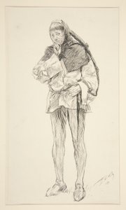 Costard, da Atto I, Scena i, Amore da Edwin Austin Abbey