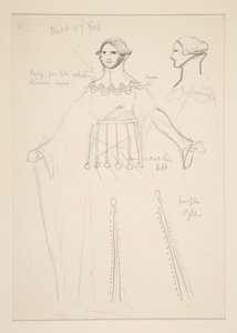 Duca di York, bozzetto di costume per Henry Irving