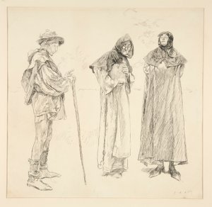 Dull, Sir Nathaniel, Oloferne, da Atto IV, Scena ii, Amore da Edwin Austin Abbey