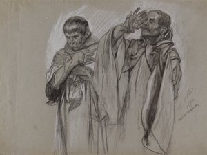 Studio di Figura per da Edwin Austin Abbey
