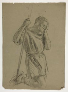 Studio di figura per Re Artù da Edwin Austin Abbey